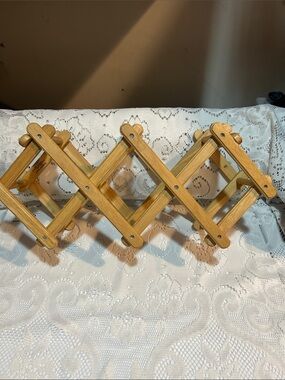 Wooden Expandable Wine Rack - Natural Finish